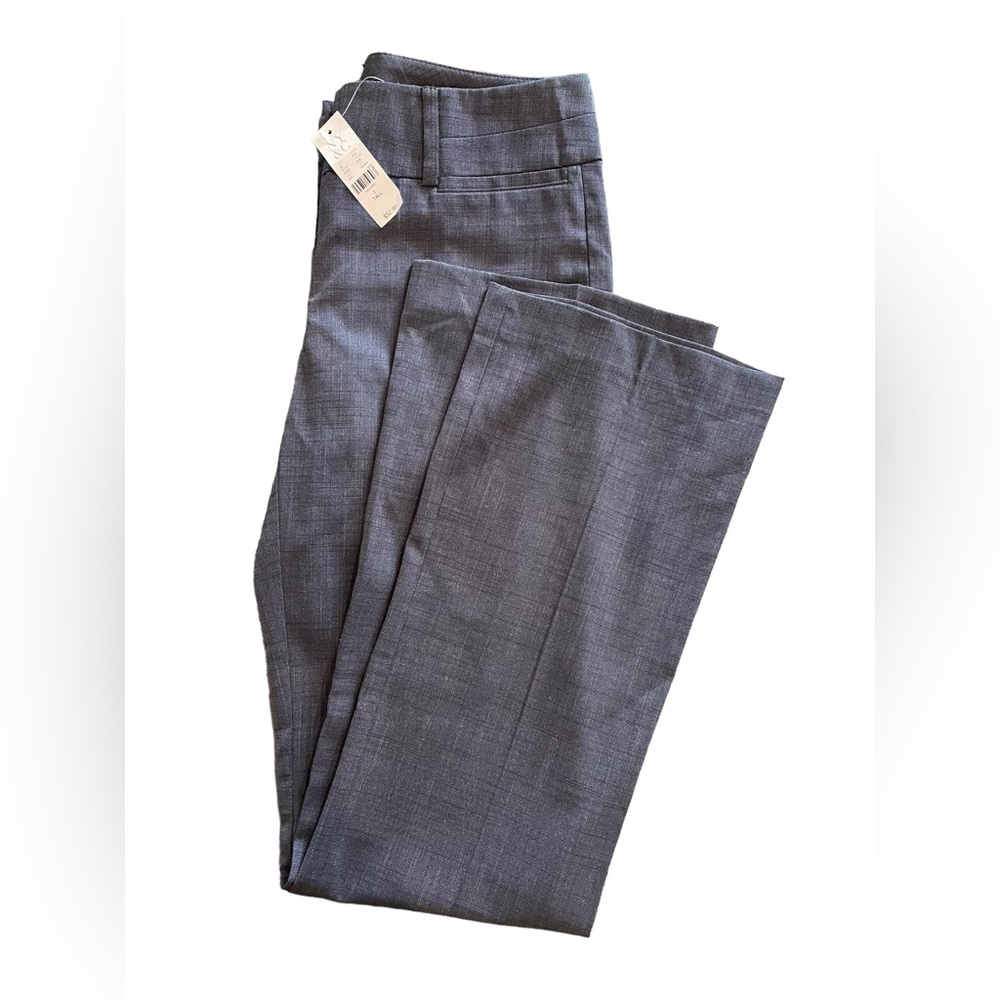 7th Ave New York & Co New w/ Tags Gray Wide Legged Dress Pants - 2 Tall